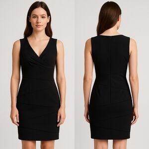 White House Black Market Black Sheath Dress – Size 6